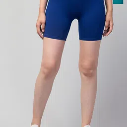 Attire Zone Women Pack Of 2 Skinny Fit Mid-Rise Cycling Sports Shorts-52