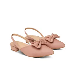 Looper Embellished Block Mules with Bows image 2