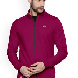 Triptee Men Mock Collar Solid Sporty Jacket-picture-28