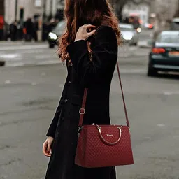Exotic Structured Handheld Bag with Quilted image 4