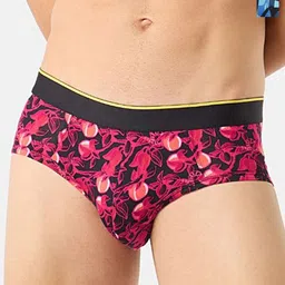 bummer Men's Pack Of 2 Underwear Mircomodal Printed Briefs BRGTICE02S-53