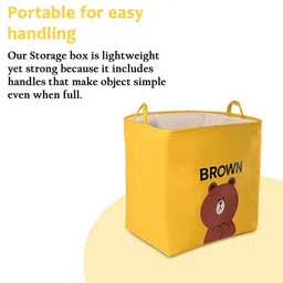 Kuber Industries Yellow 3 Pieces Foldable Storage Multi-Utility Organisers image 4