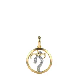 VALANOVA 14K Yellow Gold 0.33 Ct Lab Grown Diamond Pendant-picture-0