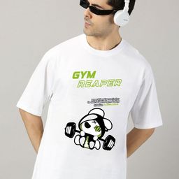 SLOWLORIS Men Graphic Printed Round Neck Oversized T-shirt-image-43