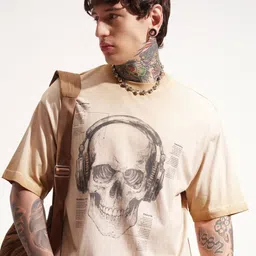 HIGHLANDER Graphic Printed Round Neck Drop-Shoulder Sleeves Cotton Oversized T-shirt-image-65