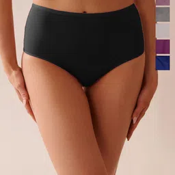 BODYMIST Women Pack of 6 Pure Cotton Anti Bacterial Hipster Briefs-image-73