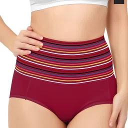 Bella Voste Pack Of 2 Striped Tummy Tucker Shapewear-image-68