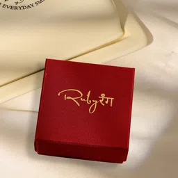 Ruby Raang Gold-Plated Heart Shaped Studs image 3