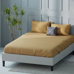 Nautica Compass-400 Taupe Pure Cotton 400 TC King Bedsheet Set 2.74 m X 2.74 m-image-94