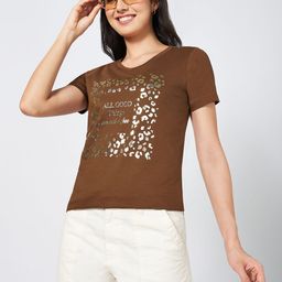 Honey by Pantaloons Round Neck Cotton Regular Top-picture-1