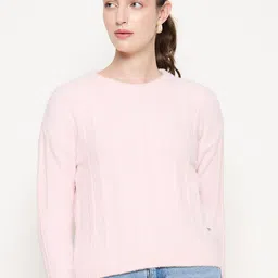 Duke Women Striped Crop Pullover-image-20