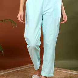 YASH GALLERY Women Pleated Trousers-image-82