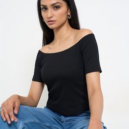 SF JEANS by Pantaloons Women Off-Shoulder Cotton short Top-picture-27