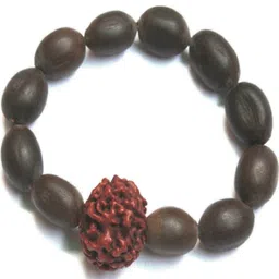Divine souvenirs Unisex Wooded Artificial Beaded Elasticated Bracelet-28