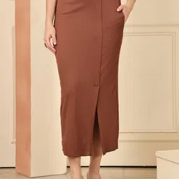 NEUDIS Straight Midi Skirt-image-87