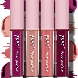 FOPE Set Of 4 Pout Perfect Velvet Matte Liquid Lipstick - 4 ml Each - 01-05-10-11-46