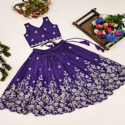 RJ ONLINE Embellished Silk Lehenga Choli-image-39