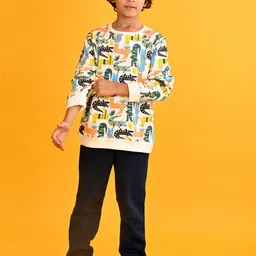 Anthrilo Boys Printed Sweatshirt With Joggers-picture-12