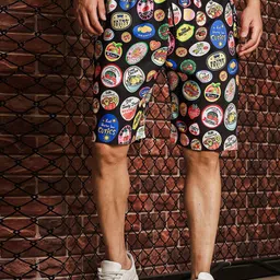House of Koala Unisex Printed Relaxed Fit Shorts-picture-16