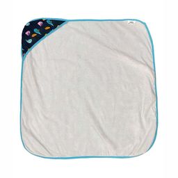 Polka Tots Kids Navy Blue & Pink Printed Cotton 350 GSM Bath Towel-picture-29