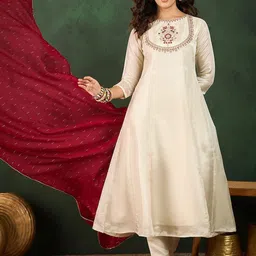 Sangria Embroidered Kurta Sets-33