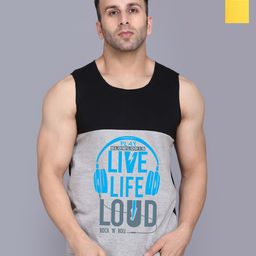 SLOWLORIS Men Pack Of 2 Typography Printed Round Neck Cotton Slim Fit T-shirts-image-91