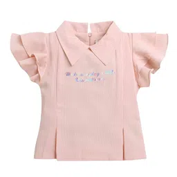 Tiny Girl Flutter Sleeve Top image 1