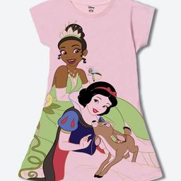 Wear Your Mind Girls Graphic Printed Round Neck Cap Sleeves A-Line Dress-picture-29