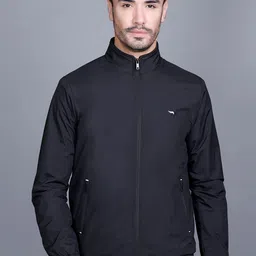 Rare Times Men Solid Lightweight Bomber Jacket-image-75