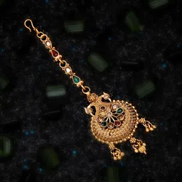 ATIBELLE Gold-Plated Antique Maangtikka-image-44