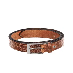 WildHorn Men Tan Textured Leather Belt-image-73