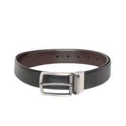 Allen Solly Men Black & Brown Textured Reversible Leather Belt-image-101