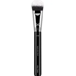 Miss Claire M38 - Application Brush for Face & Eyes - Silver-Toned & Black-3