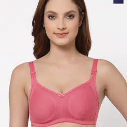 Floret Rose & Navy Blue Set of 2 Solid Non Padded Bra-25