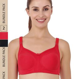 Floret Pack of 2 Non Padded Non Wired Minimizer Bra-picture-40