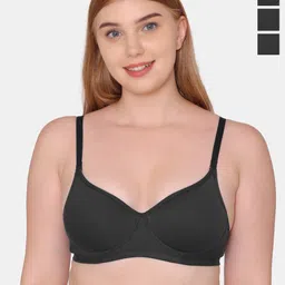 KOMLI Pack Of 3 Full Coverage Lightly Padded Bra-image-99