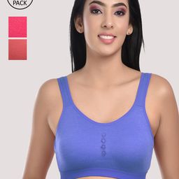 StyFun Women Red and Blue and Pink Bra-picture-10