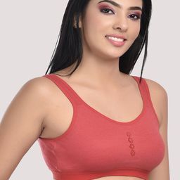 StyFun Red Non-Pdded & Non-Wired Seamless Bra image 2