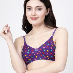 Docare Pack of 3 Printed Cotton Everyday Bra - Full Coverage image 3