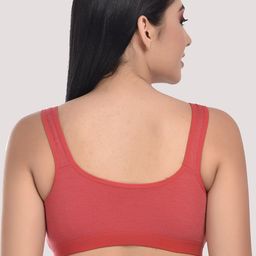 StyFun Red Non-Pdded & Non-Wired Seamless Bra image 3