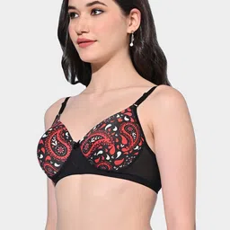 FIMS Pack of 2 Floral Full Coverage Lightly Padded Bra image 5
