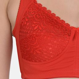 mod & shy Red Floral Full Coverage Minimizer Bra image 3