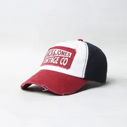 Jack & Jones Men Red & White Printed Baseball Cap-image-38