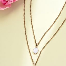 AMI Women Gold-Toned & White Gold-Plated Enamelled Chain-36