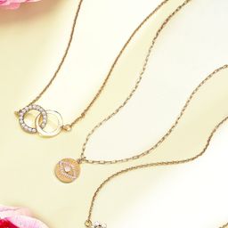 Zaveri Pearls Gold-Toned & White Gold-Plated Chain-20