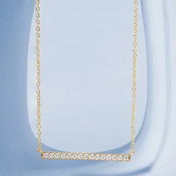 MINUTIAE Gold-Plated Artificial Stones-Studded Brass Chain-picture-12