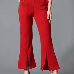 The Roadster Lifestyle Co Women Flared-Fit Parallel Bootcut Trousers-picture-21