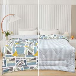 Supreme Home Collective Multicoloured AC Room 300 GSM Double Bed Comforter-image-21