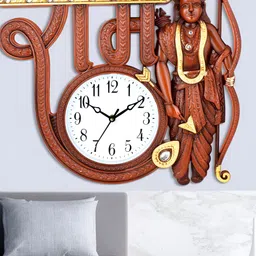 Attractionz Red Round Contemporary Analogue Wall Clock-picture-51