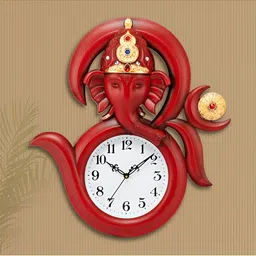 Attractionz Red Round Contemporary Analogue Wall Clock-picture-18